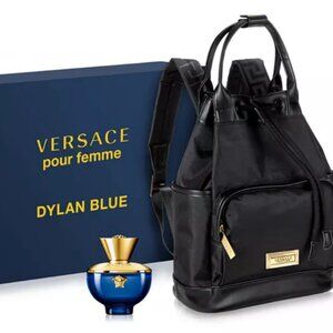 Versace pour femme dylan blue Gift Set Backpack NEW Eau De Parfum Italy Perfume